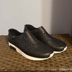 Native Men's Black and White Slip-Ons